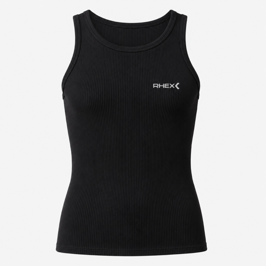 RHEX Noir Ribbed Tank